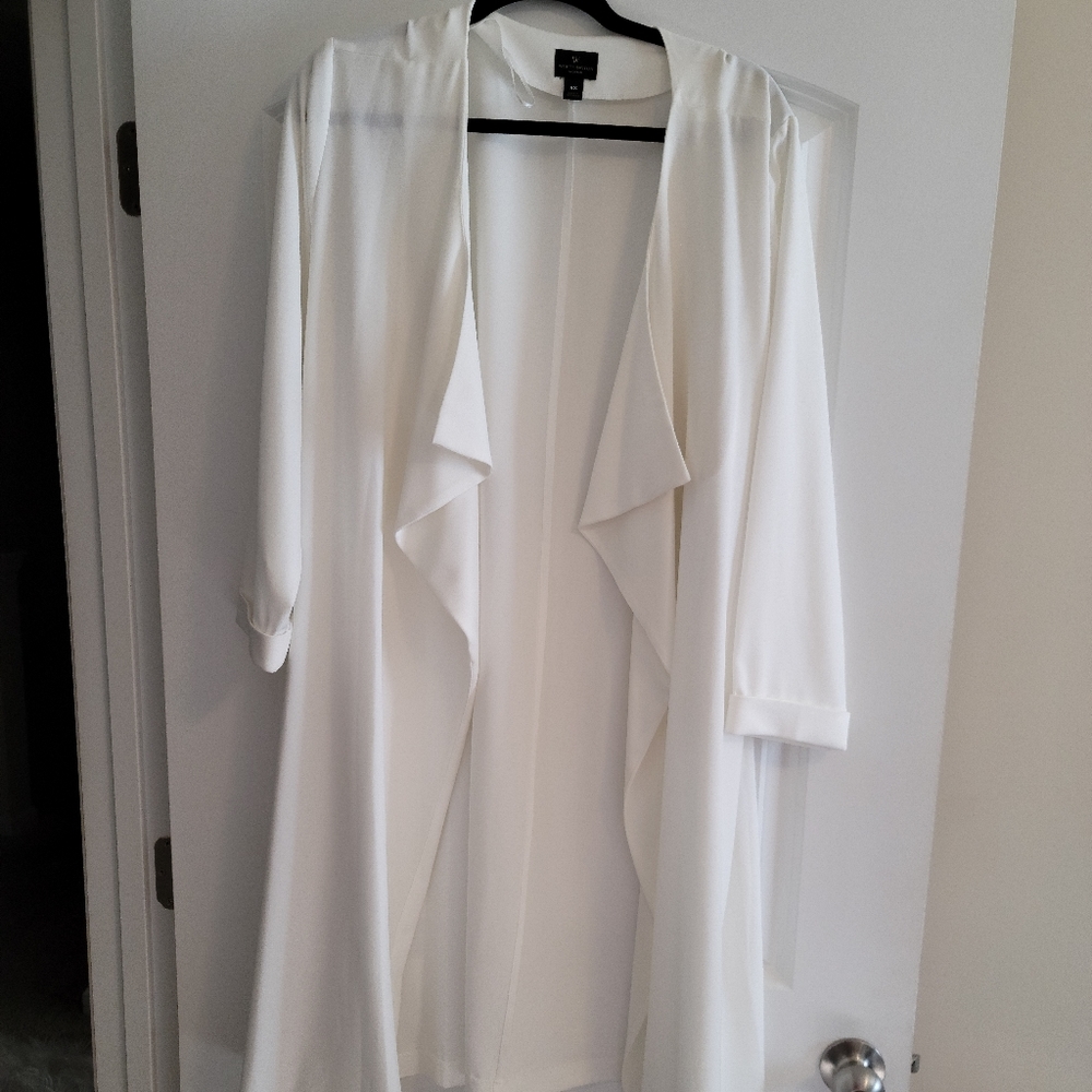 Cream Long Cardigan